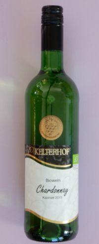 2015 Chardonnay Kabinett Biowein trocken vom ökologischen Weingut Kelterhof