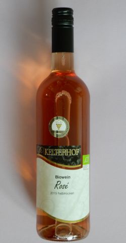 2015 Bio-Rosé halbtrocken vom ökologischen Weingut Kelterhof