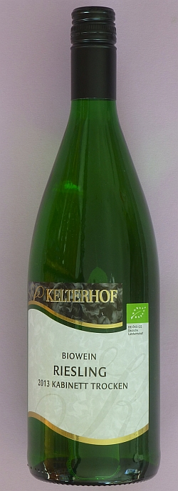 2013 Riesling Kabinett Biowein vom ökologischen Weingut Kelterhof