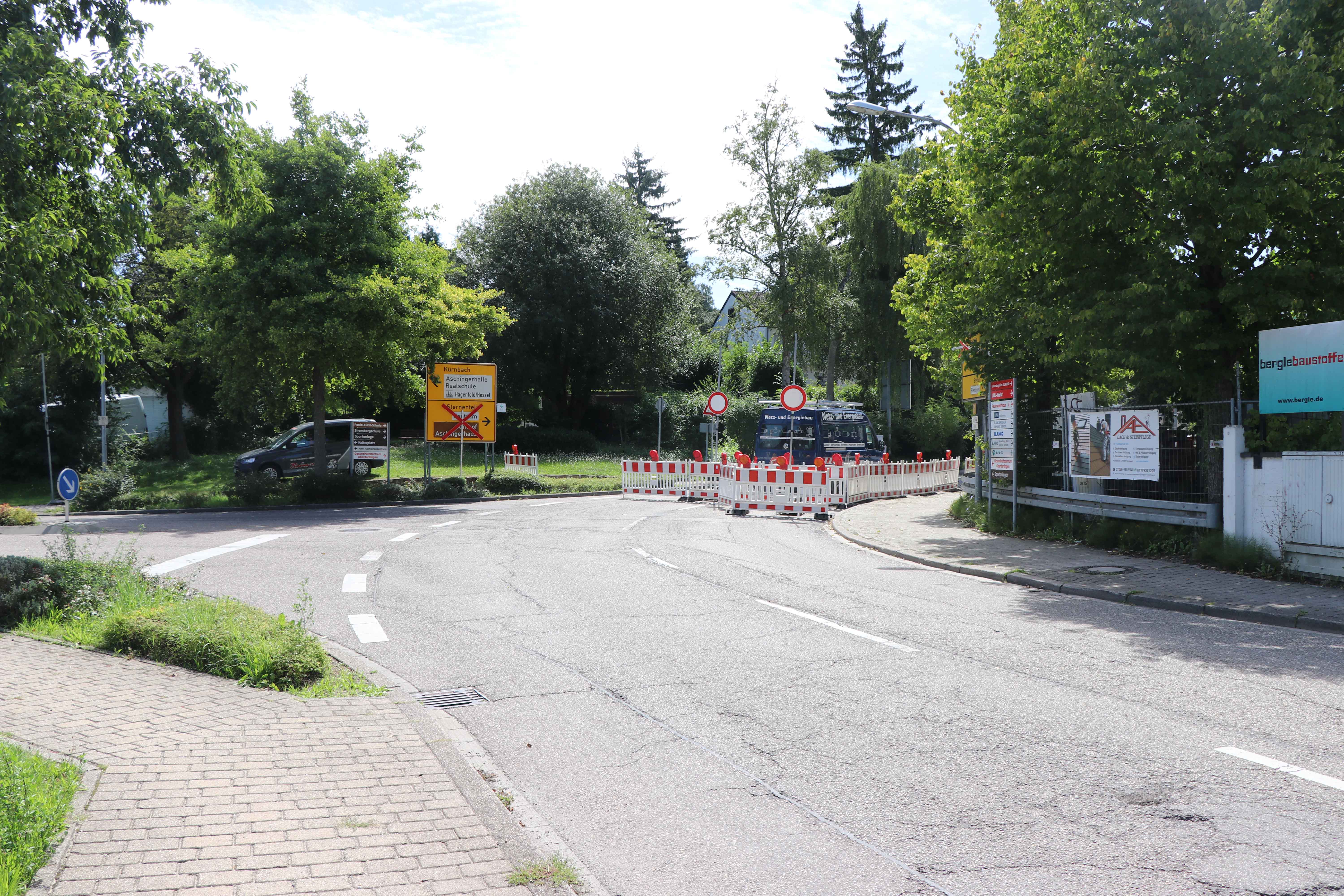 Flehinger Str., Baustelle, Erneuerung, Kanal, Sperrung, Bauarbeiten, Straße, Ortsdurchfahrt, August, 2025