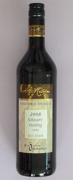 2008 Schwarzriesling trocken "Alte Reben" von der WG Oberderdingen