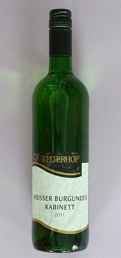 2011 Weissburgunder Kabinett vom Weingut Kelterhof