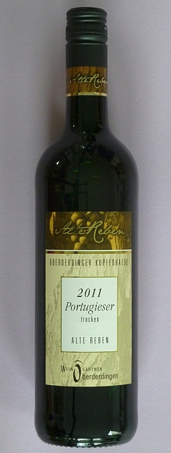 2011 Portugieser trocken "Alte Reben" von der WG Oberderdingen