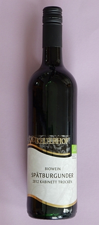 2012 Spätburgunder Kabinett trocken vom ökologischen Weingut Kelterhof