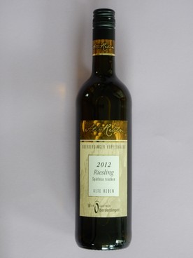 2012 Riesling "Alte Reben" Spätlese trocken von der WG Oberderdingen