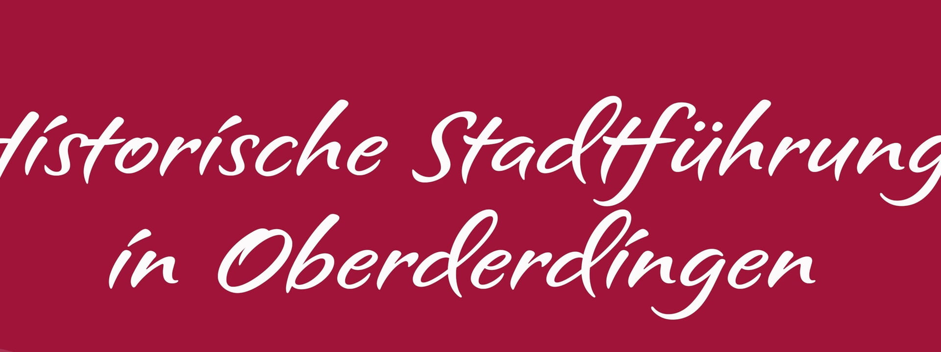 Historische Stadtführung am 07. September 2025