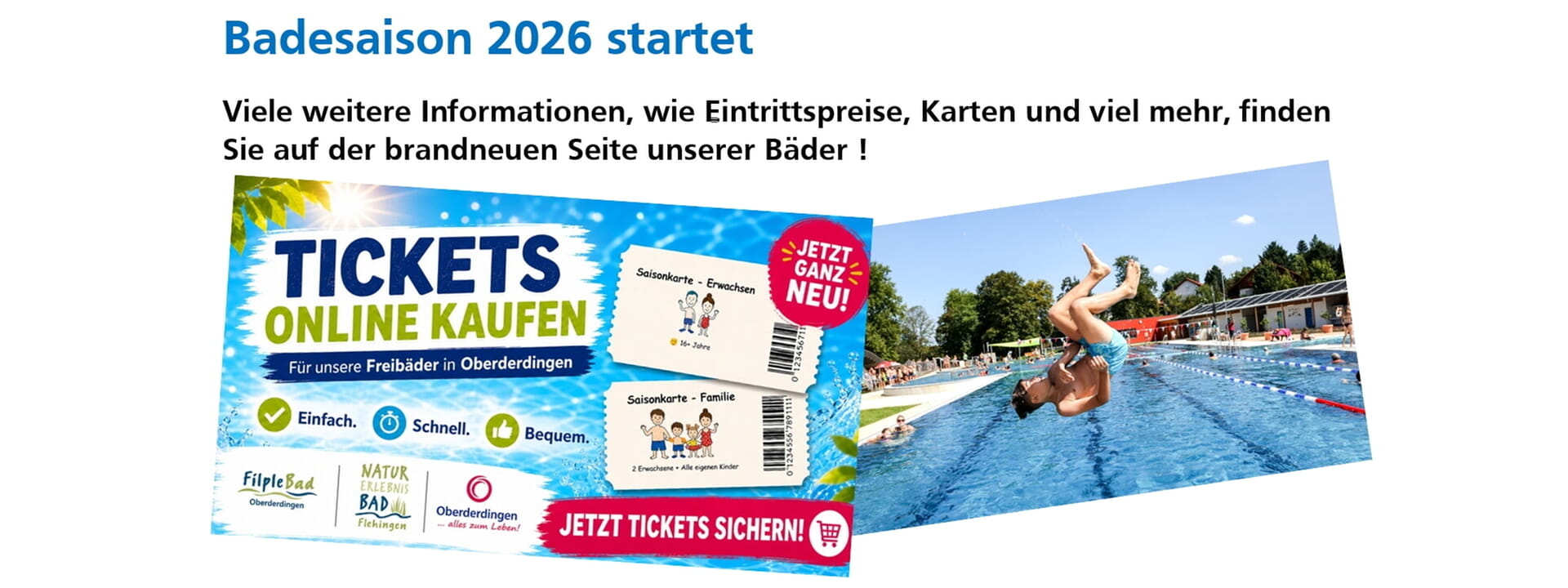 Safe the Date! Ab Mai geht&acute;s los ...