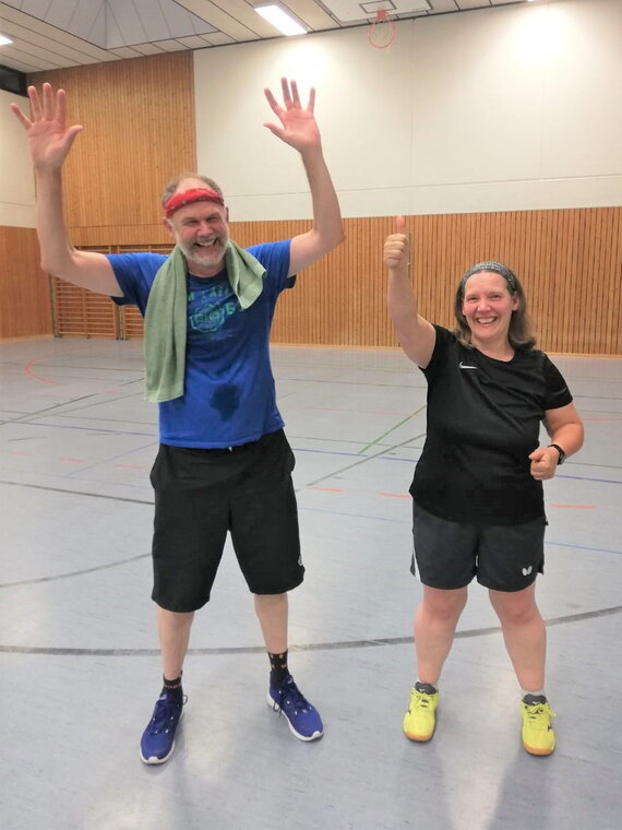 Doppel-Siegerpaar 2022: Thomas Heller und Lisa Hanselmann