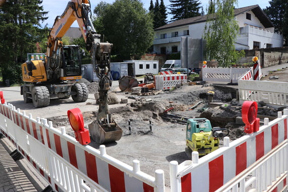 Flehinger Str., Baustelle, Erneuerung, Kanal, Sperrung, Bauarbeiten, Straße, Ortsdurchfahrt, August, 2025