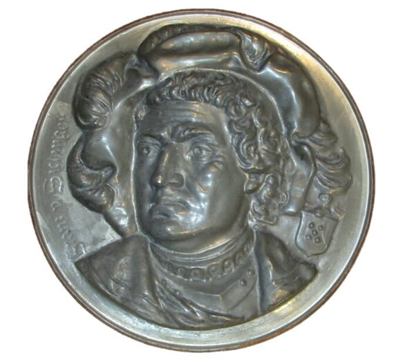 Blechrelief mit dem Porträt von Franz von Sickingen, 2025