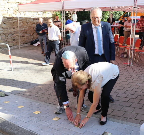 Stolpersteine, 2025, Verlegung, Besuch, August 