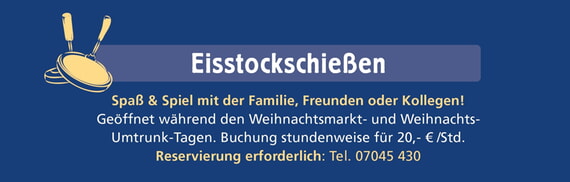 weihnachtsbanner, Weihnachten, 2025, Amthof, Eisstockschießen,eisbahn, Umtrunk, Weingüter,   