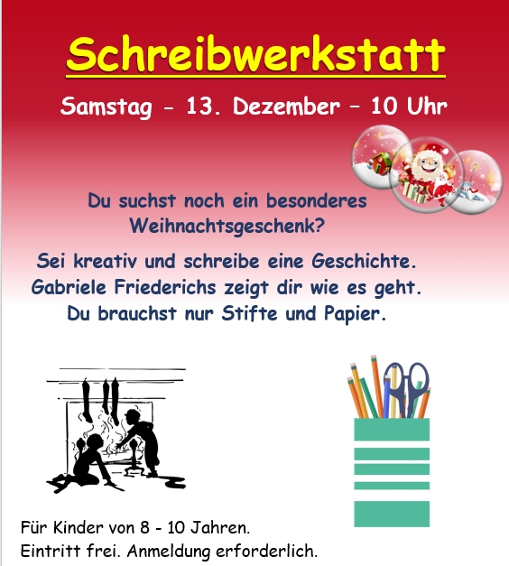 Adventsfesnter, Schreibwerkstatt, Mediathek, 2025, Dezember