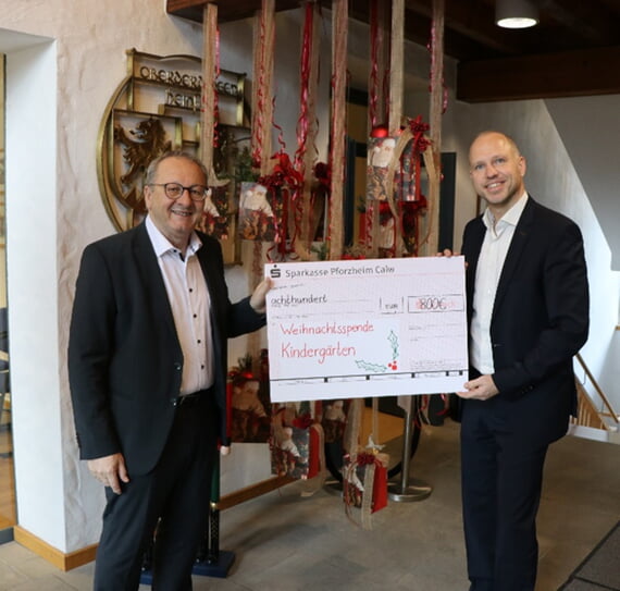 Spende, Sparkasse, Pforzheim, Calw, Kinderg&auml;rten, Deze,ber, 2025, 