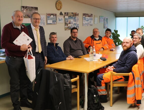 Wolfgang, Hees, VErabschiedung, Bauhof, 2026, Januar, Ruhestand