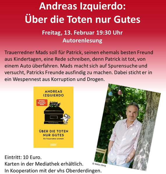 Lesung, Izquierdo, Mediathek, Januar, 2026, 