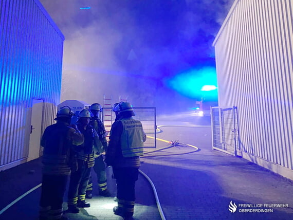 &Uuml;bung Brandeinsatz