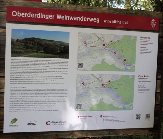 Weinwanderweg, Oberderdinger, Horn, Wein, April, 2026, Einweihung