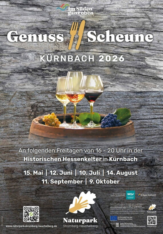 KST, Genussscheune, Stromberg, Tourismus, 2026, Mai