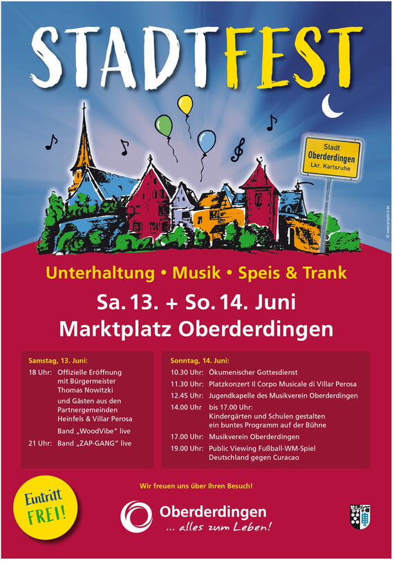 Stadtfest, 2026, Juni, Feier, Programm