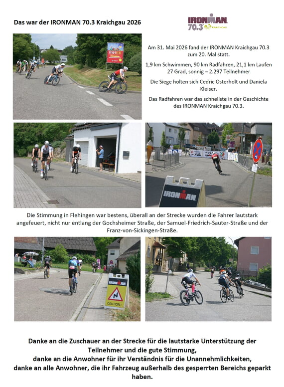 Ironman, 2026, Juni, Kraichgau, Radrennen, Flehingen, Bildernachlese