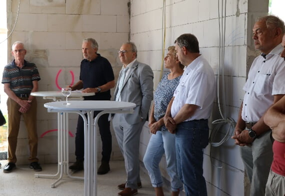 Richtfest,Dr.-Friedrich Schmitt Stra&szlig;e, Juni, 2026, Kommunalbau
