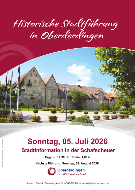 Stadtf&uuml;hrung, Juli, 2026, Historische, Ortsf&uuml;hrung, 