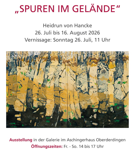 Ausstellung, Vernisage, Hancke, Aschingerhaus, 2026, Juli, 