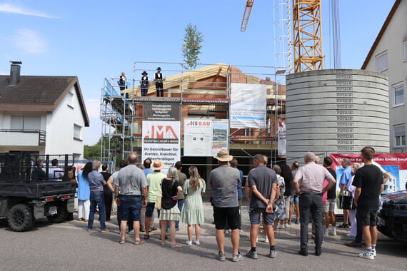 Richtfest, Schillerstra&szlig;e, 2026, Juli, Kommunalbau, Neubau, 