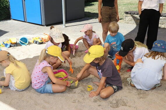 Kinderspielsommer, Marktplatz, Sandkasten, Sommer, 2026, August, Spielsommer, 