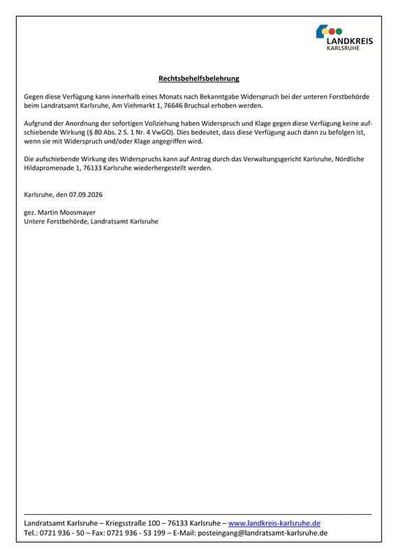 Allgemeinverf&uuml;gung