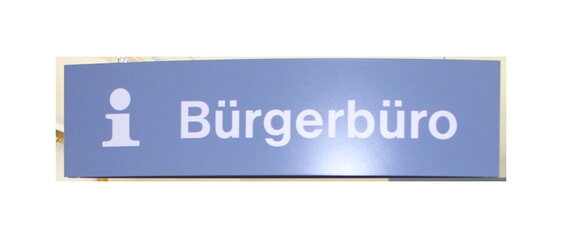 Bürgerbüro Schild